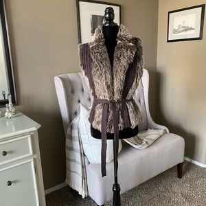 Faux fur vest